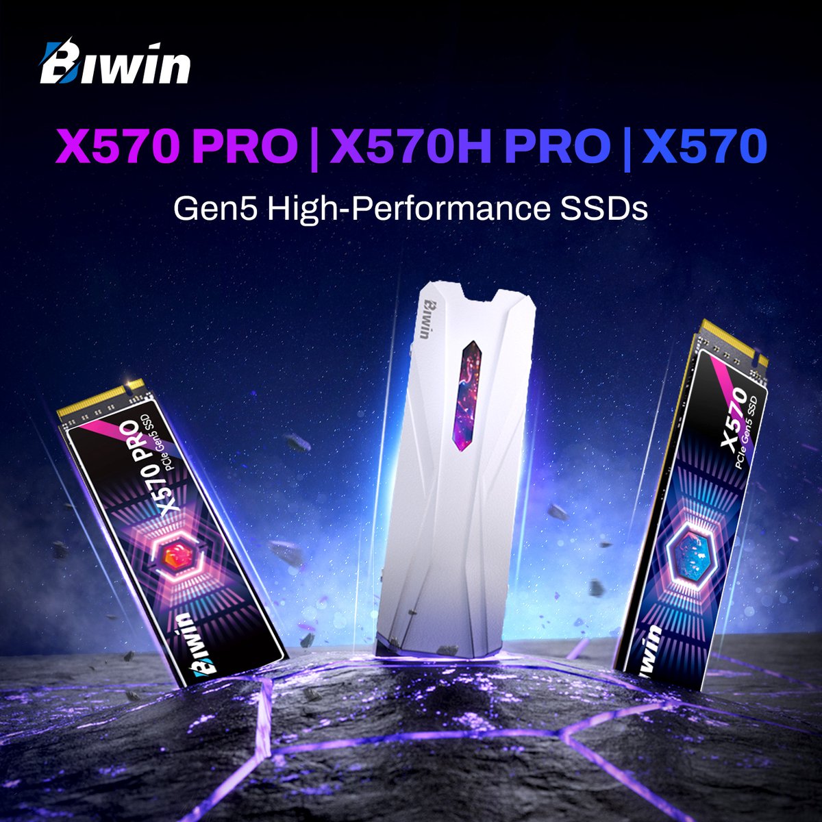 Biwin BlackOpal X570 &amp; X570 PRO &amp; X570H PRO SSD
Biwin Gen5 SSD lineup is built for ultimate performance.

#Biwin #BuiltToWin #X570PRO #X570PROSSD #Gen5SSD #gaming