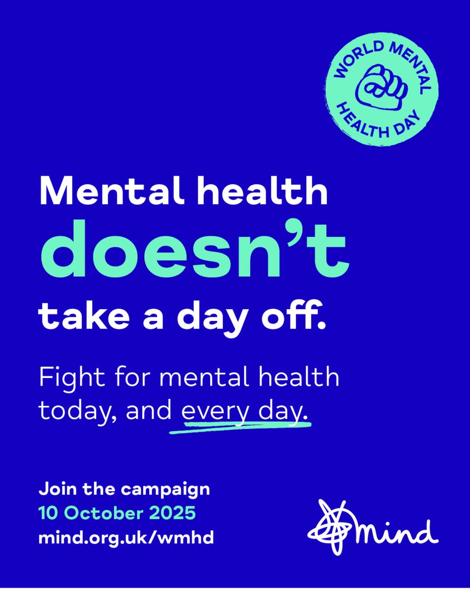 WORLD MENTAL HEALTH DAY

Don’t ever be afraid or feel embarrassed to talk to someone if you’re suffering in silence. Someone is always there to lend an ear or to talk things though. Be kind to and look out for each other, and be there for one another🫶🏼 #WorldMentalHealthDay2025