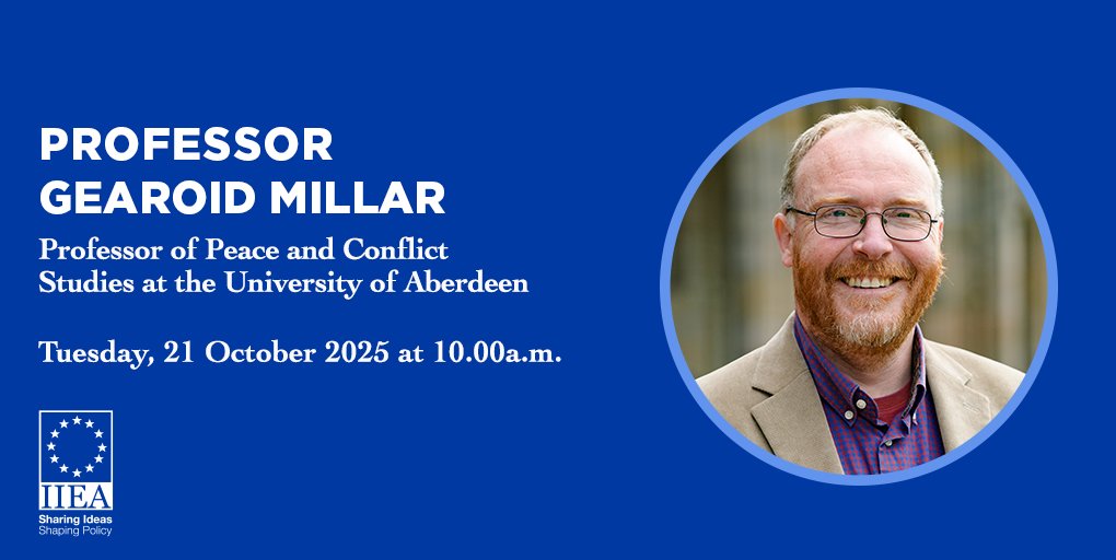 iiea's tweet image. 🕊️ Peace in Times of War: Ideas for Supportive Peace Policy
The world is becoming less peaceful and concerns about the future of peace as a focus or area of policy and practice seem warranted. In this hybrid event at the @iiea, Gearoid Millar, Professor of Peace and Conflict…