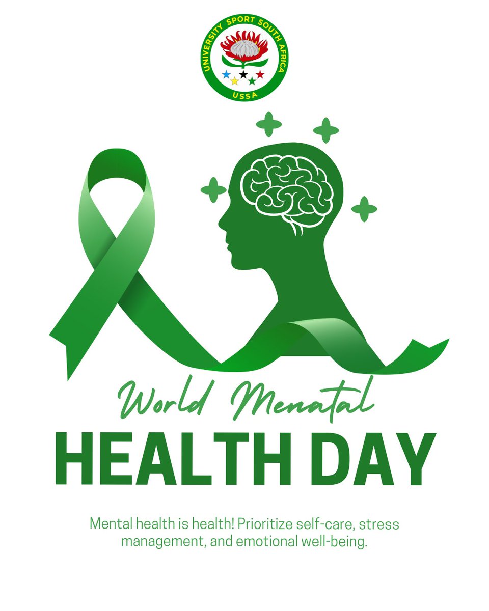 💚 Today, on World Mental Health Day, we stand together to remind every student-athlete: your mental well-being matters as much as your physical performance.

Let’s break the stigma, start the conversation, and support one another, on and off the field.

#WorldMentalHealthDay |