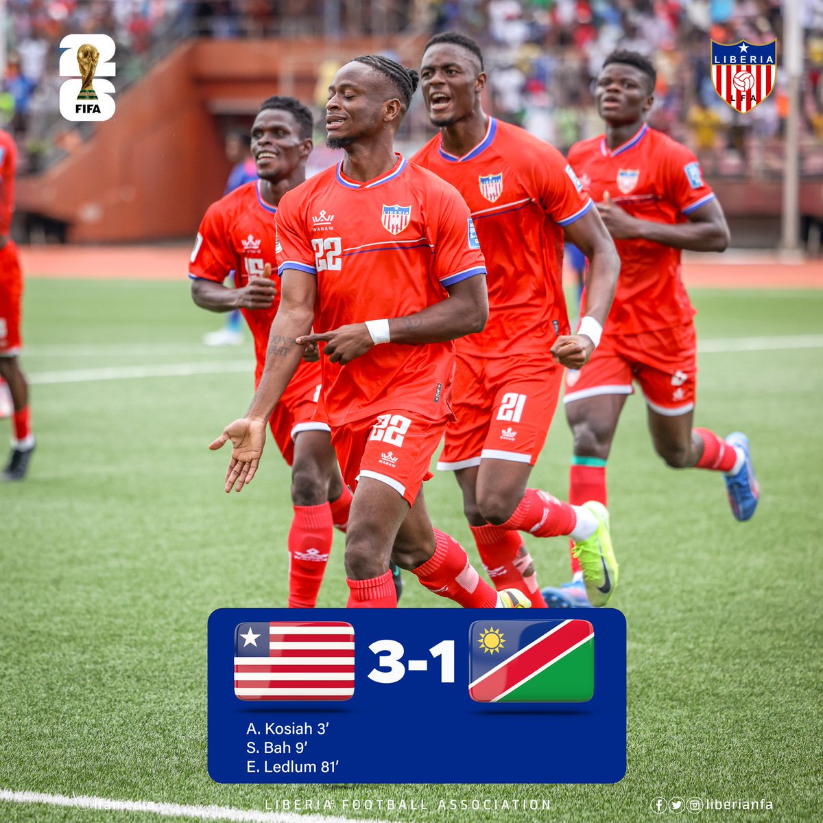 Liberia Football Association tweet media