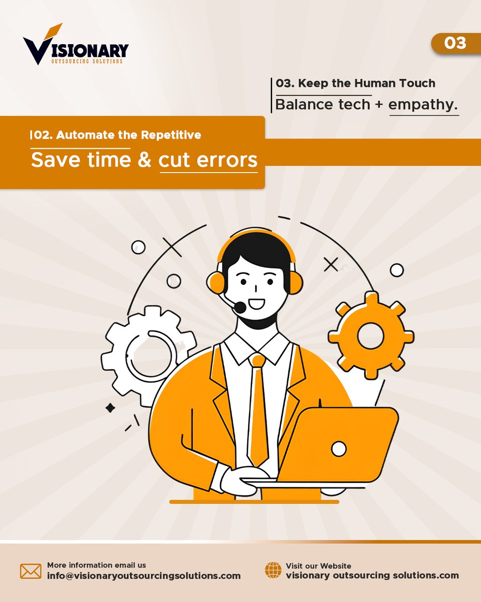 visionary_ltd's tweet image. 💼 𝐒𝐢𝐦𝐩𝐥𝐢𝐟𝐲 𝐎𝐮𝐭𝐬𝐨𝐮𝐫𝐜𝐢𝐧𝐠. Outsourcing doesn’t have to be complex — it’s a process in 4 steps!
Analyze Pain Points
 Automate the Repetitive 
Keep the Human Touch 
Deliver Scalable Growth

visionaryoutsourcingsolutions.com

 #VisionaryOutsourcing #SmartOutsourcing #Business