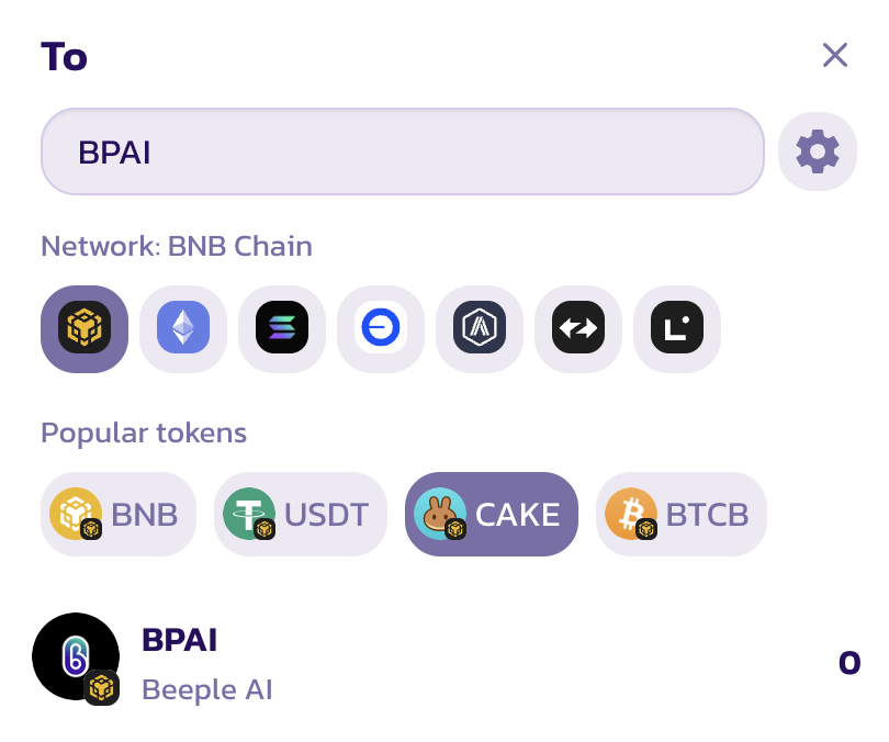 ✅ $BPAI is now VERIFIED on <a href="/PancakeSwap/">PancakeSwap</a> 

Just type “BPAI” and you’ll find us 🧠💥

⚡️Trade now
 pancakeswap.finance/swap?inputCurr…

Meme. Mint. Trade. Repeat.
#BeepleAI #BPAI #Xeleb #BNBChain