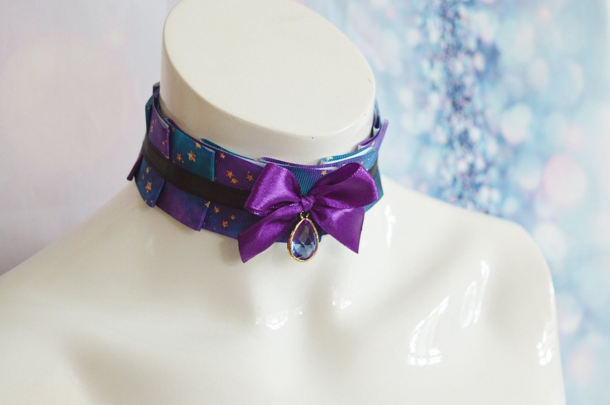Nekollars's tweet photo. MtO- Kitten play collar - Purple Space - Violet & Blue galaxy petplay choker kittenplay pet lolita kink ddlg collar by nekollars https://t.co/nJBgunzf0u #Etsy #Nekollars #PlayCollar https://t.co/lgZwNg7J26