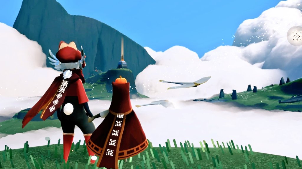 satouhitode1's tweet image. #Sky星を紡ぐ子どもたち
フレさんがキャンマラしてくれた！
一緒に虹のトレイルを使ってのんびりゆったり🌈

ただキャンドルを追うだけじゃなくて止まって景色を眺めたりエモートしたり、ちょっと風ノ旅ビトみたいな人でかなり癒された〜✨