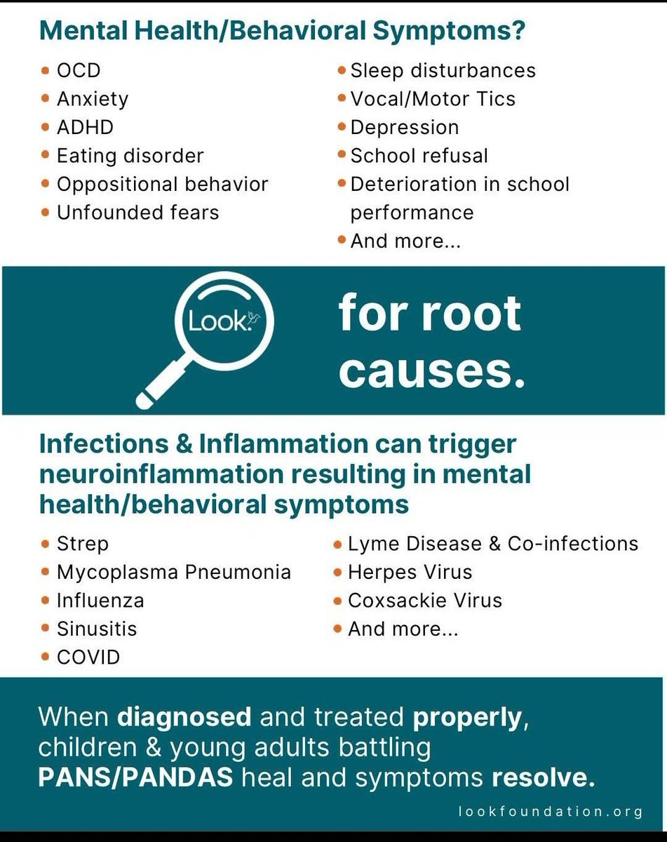 PandaMama2024's tweet image. On #WorldMentalHealthDay let&apos;s consider an organic cause. Autoimmunity, infection, metabolic, virus. I see parallels with #PansPandasAwarenessDay