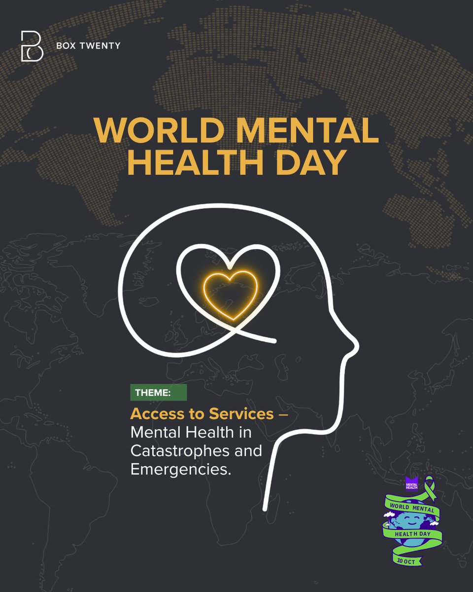 Today is World Mental Health Day

This year’s theme: “Access to Services – Mental Health in Catastrophes and Emergencies”

In moments of crisis, whether global events or personal storms, having someone to talk to, someone who understands, can change everything.

Mental health