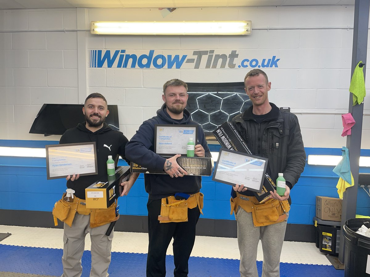 There are limited places left on our November &amp; December 3-day group window tinting training courses. To book on please visit bit.ly/3VVWLw7