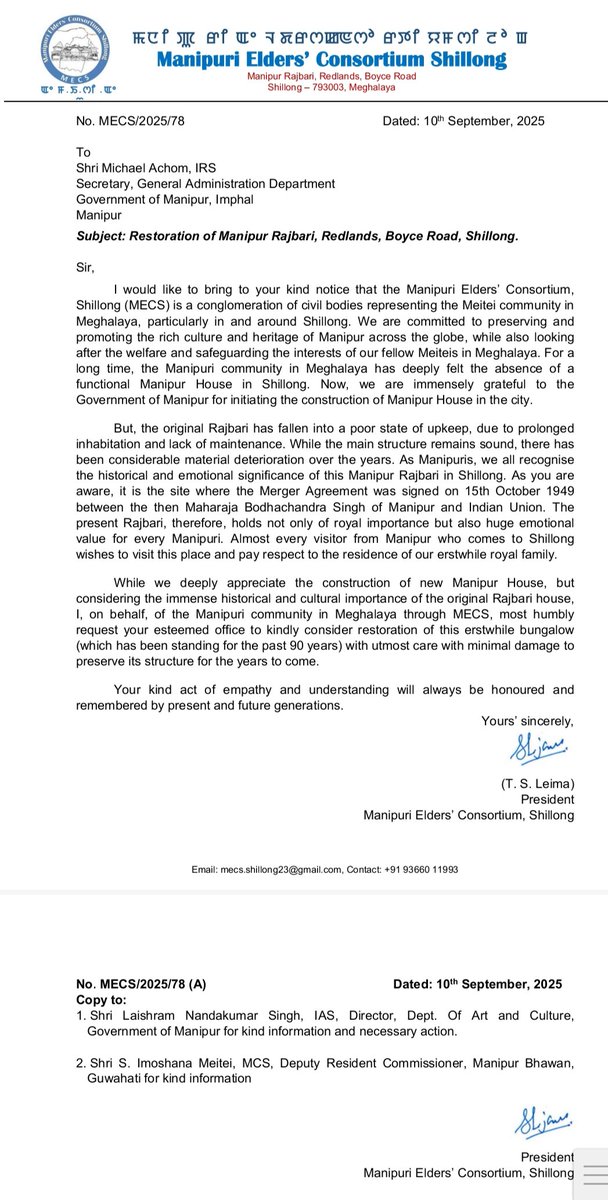 Meitei Heritage Society tweet media