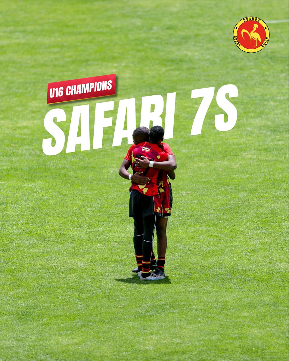 Uganda_Sevens's tweet image. 🏆CHAMPIONS ALERT🏆

U17 Boys are the Champions of the #Safari7s 2025 Age Grade Category.

#SupportRugbyCranes7s