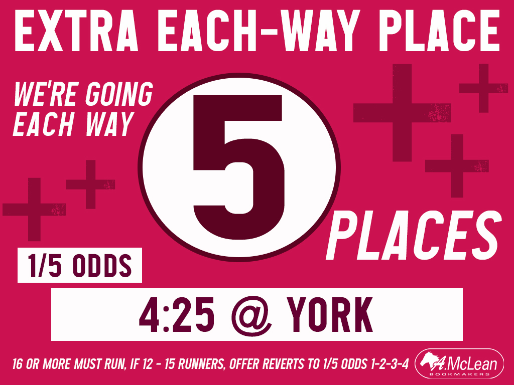 amcleanbookies's tweet image. Check out our #ExtraPlace offers at @NewmarketRace &amp;amp; @yorkracecourse 🏇

#DoYaWannaBet