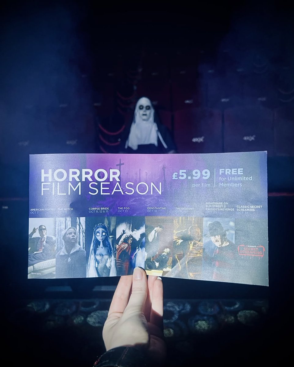 Horror Film Season at @Cineworld 👻🎥

Get ready to scream with scary classics back on the big screen to haunt your Halloween!

Tickets are just £5.99 and it's FREE for Unlimited members 🤩

Book now 👉 bit.ly/475T4Jr