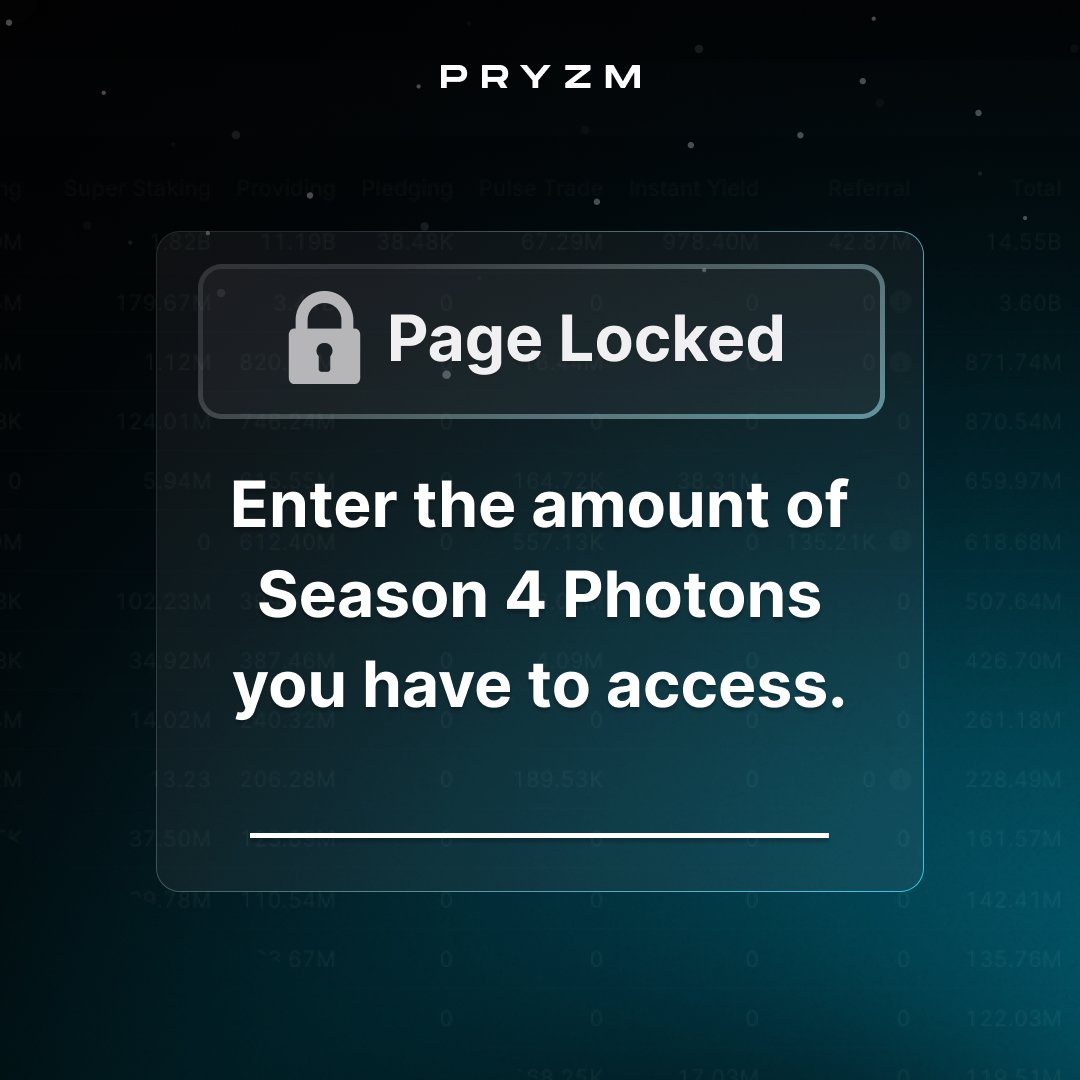 Flex the Photon count to access anon.
