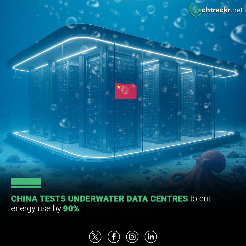 TechTrackr_net's tweet image. China tests underwater data centers near Shanghai to cut cooling energy use by 90%.

#China #UnderwaterDataCenter #GreenTech #Sustainability #TechInnovation #TechTrackr #TechNews