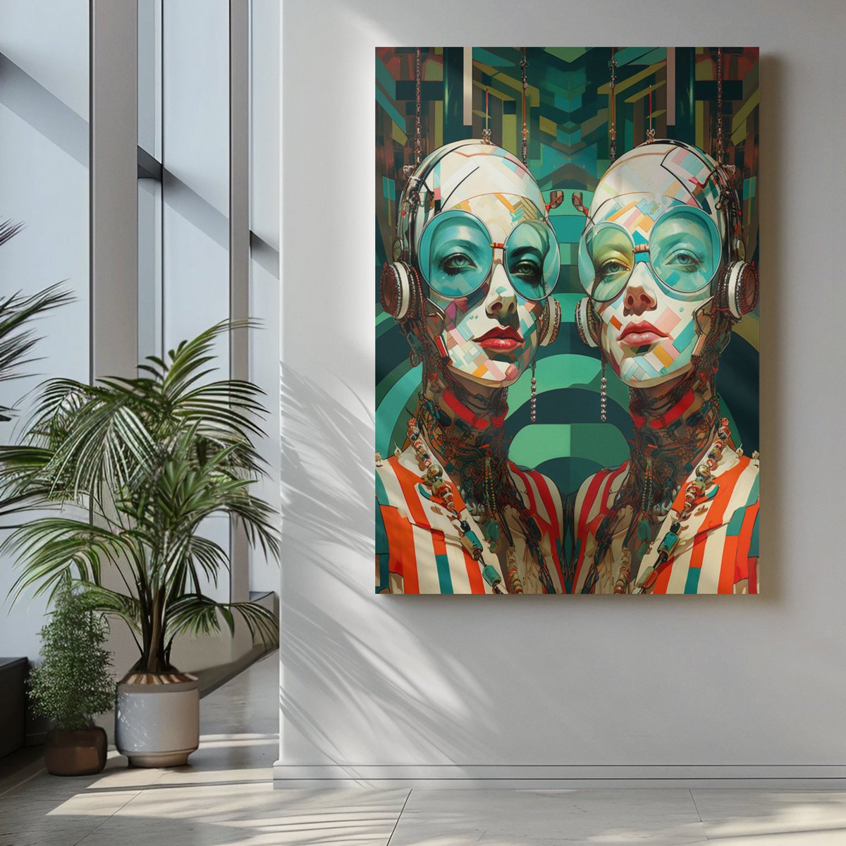 CyberMonkSt's tweet image. Every mirror hides a twin.
In this one, the reflection remembers who it used to be.
Find it among our other works on Etsy.
#DigitalArt #CyberpunkVibes #Etsystore 
cybermonkstudio.etsy.com/listing/433885…