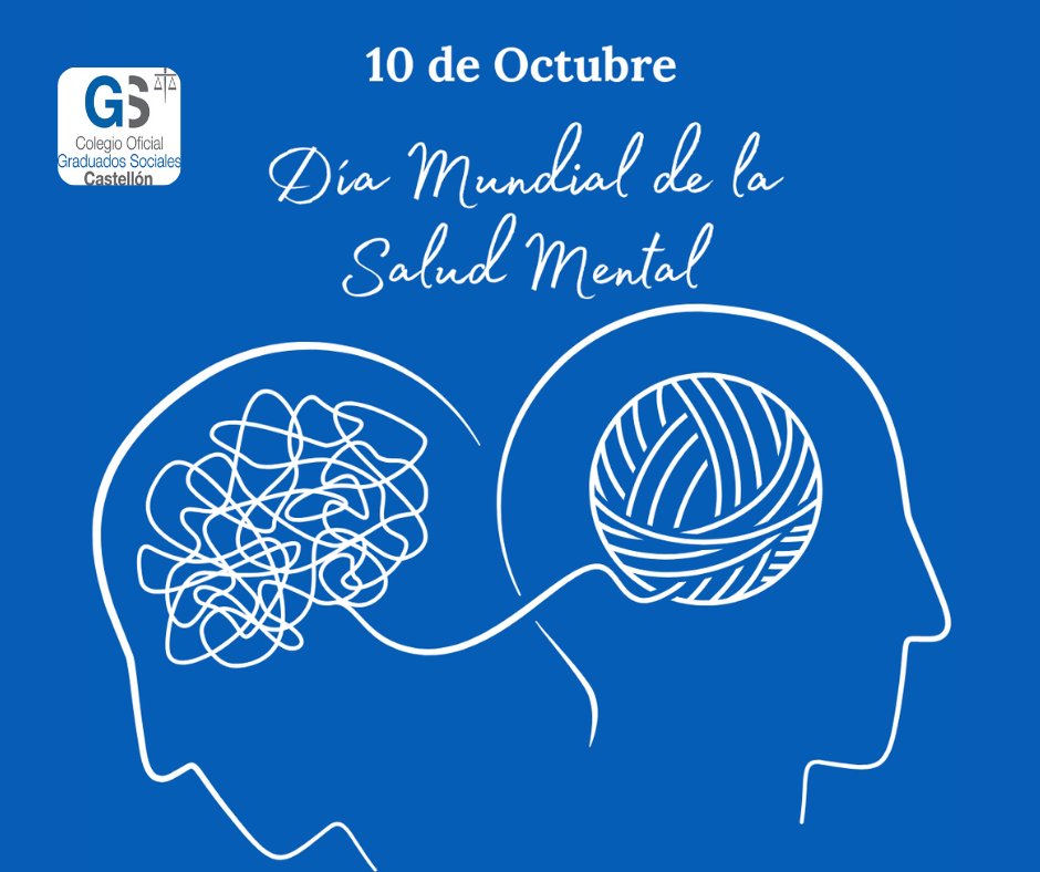 GraduatSocialcs's tweet image. 🗓️Día Mundial de la Salud Mental

Refirmamos nuestro compromiso con el bienestar y la salud emocional en el ámbito laboral

Cuidar la salud mental es cuidar de las personas 🧠

#SaludMental  #GraduadoSocial