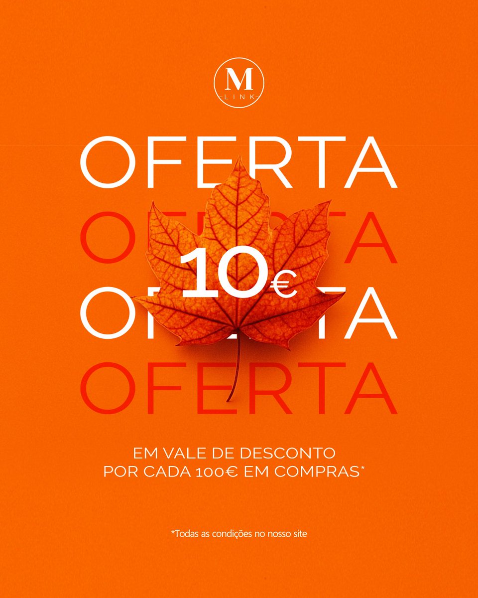 marcolinolink's tweet image. Super Oferta de 10€ 😍 em cada 100€ de compras.
Só até 15 de Novembro.
Aplicável na nossa loja física e em compras on-line. 
Não perca!!!