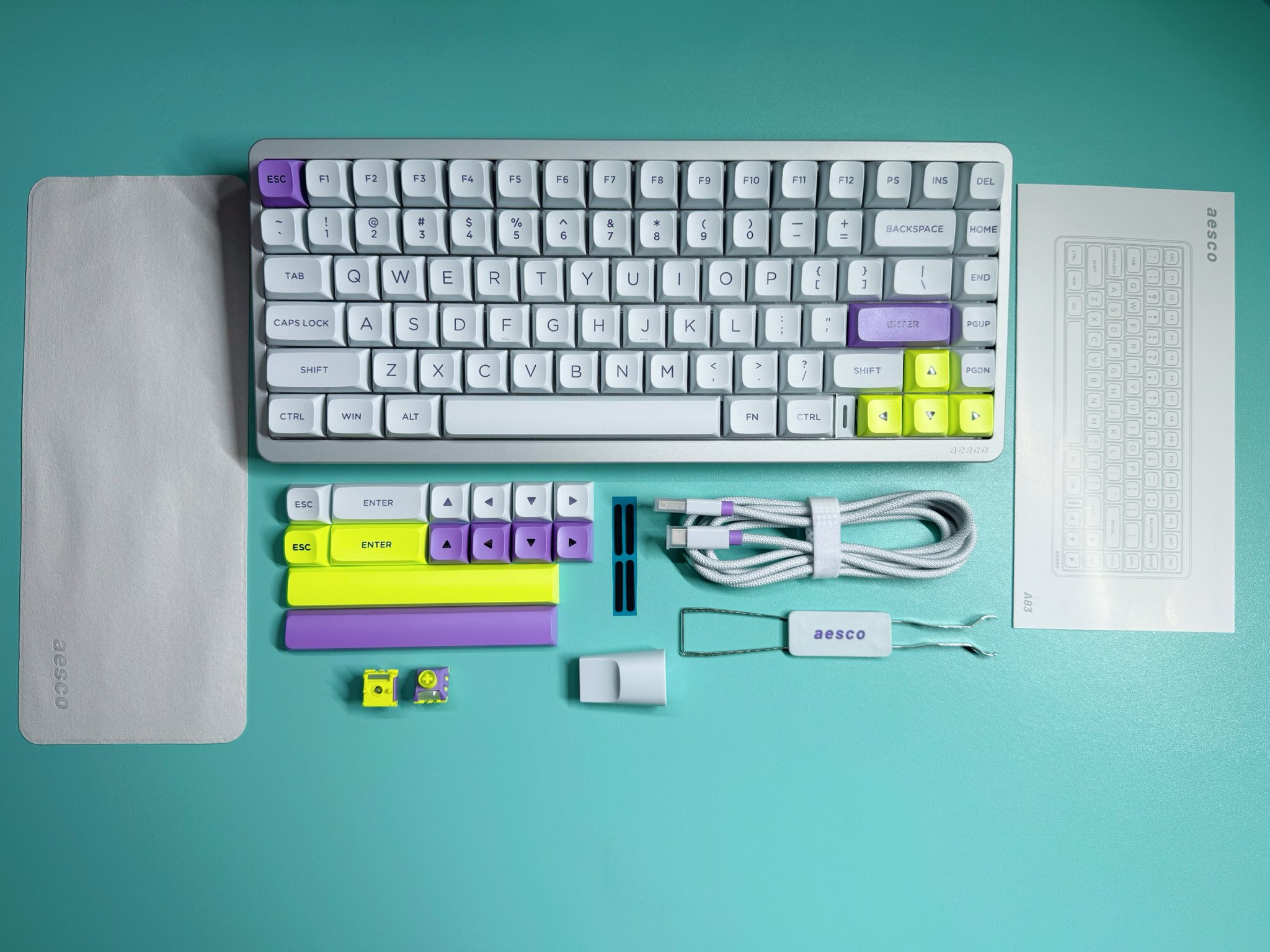 AESCO A83 電磁誘導 ラピッドトリガーキーボード