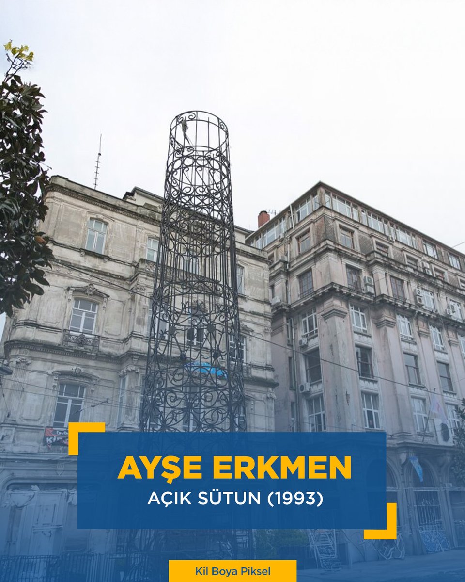 Bir sütun düşünün, demir dantel gibi örülmüş; etrafıyla nefes alabiliyor. Her karesi İstanbul’un belleğine dokunuyor, bazen eylemlere ev oluyor.

Bahsettiğimiz, Ayşe Erkmen’in ‘Açık Sütun’ isimli Tünel Meydanı’ndaki heykeli.

‘’Kil Boya Piksel’’ tüm bölümleriyle TOD’da. 💙