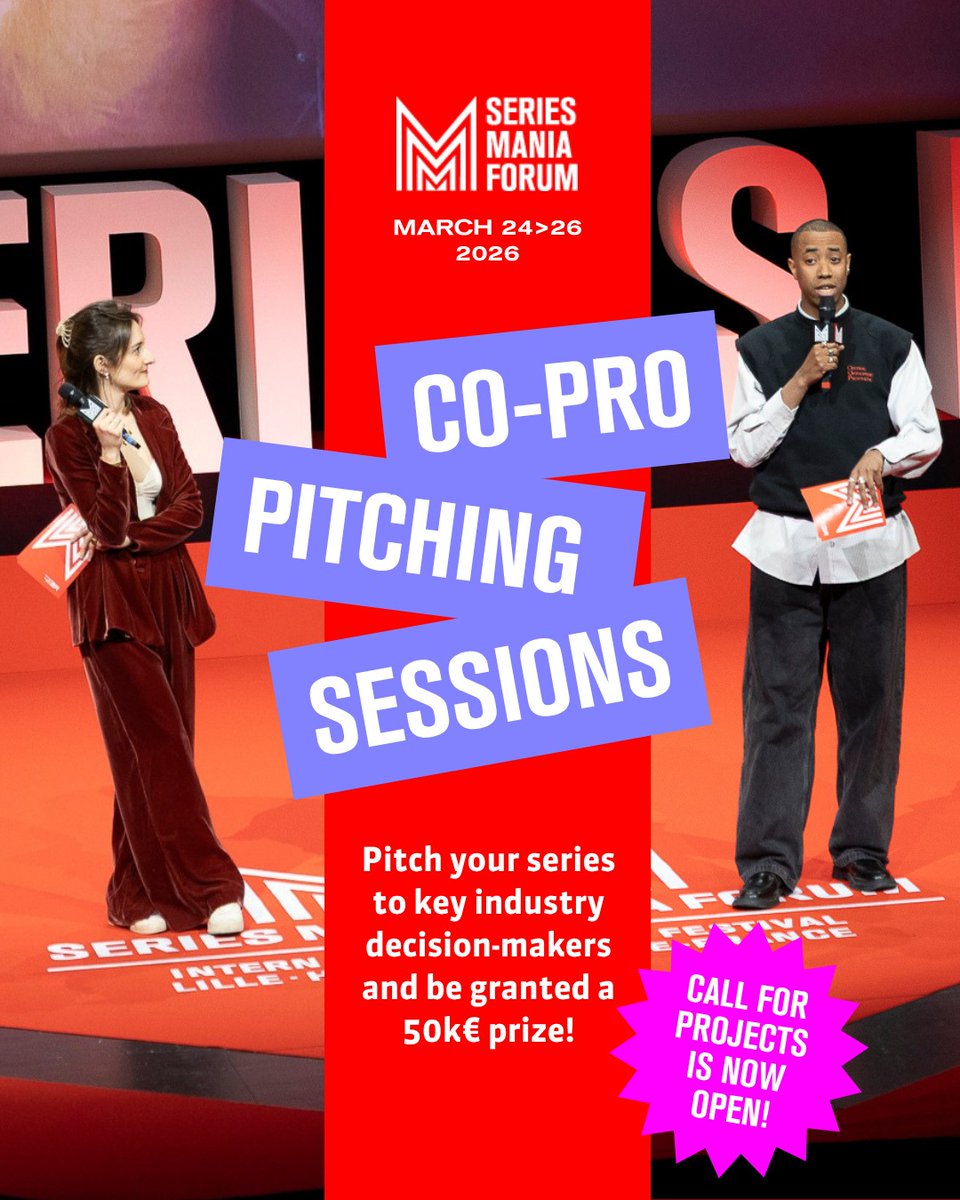 Co-Pro Pitching Sessions | Até 01 de dezembro de 2025

Mais informações em seriesmania.com/forum/en/co-pr…

#APIT #APITV #SeriesMania #CoProPitchingSessions #Call #pitchingsessions #audiovisual #independentproducers
