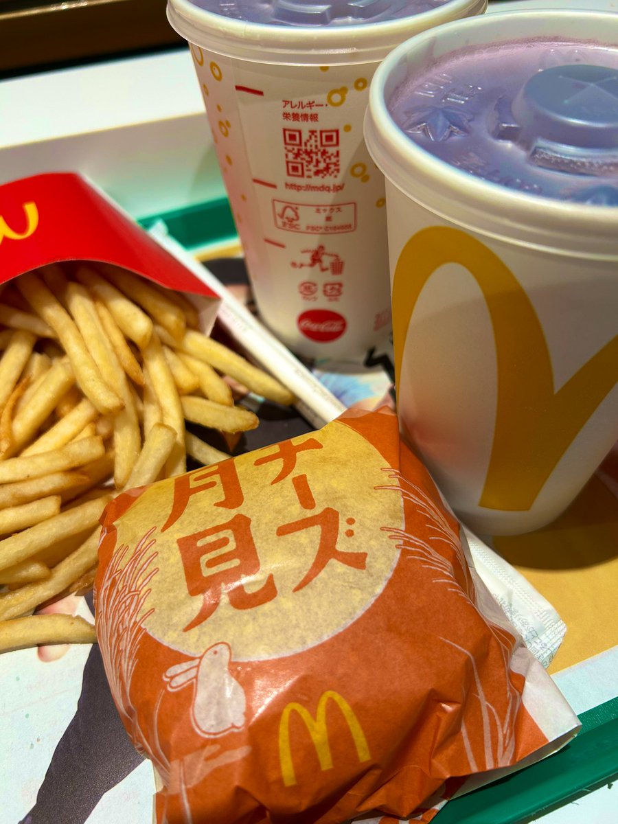 駆け込み月見🍔🍟