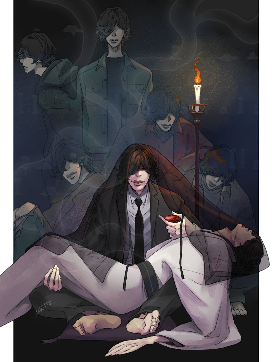 「死神MV5000万回再生 おめでとーございます #死神 #米津玄師」|むらたま(MUTTA)のイラスト