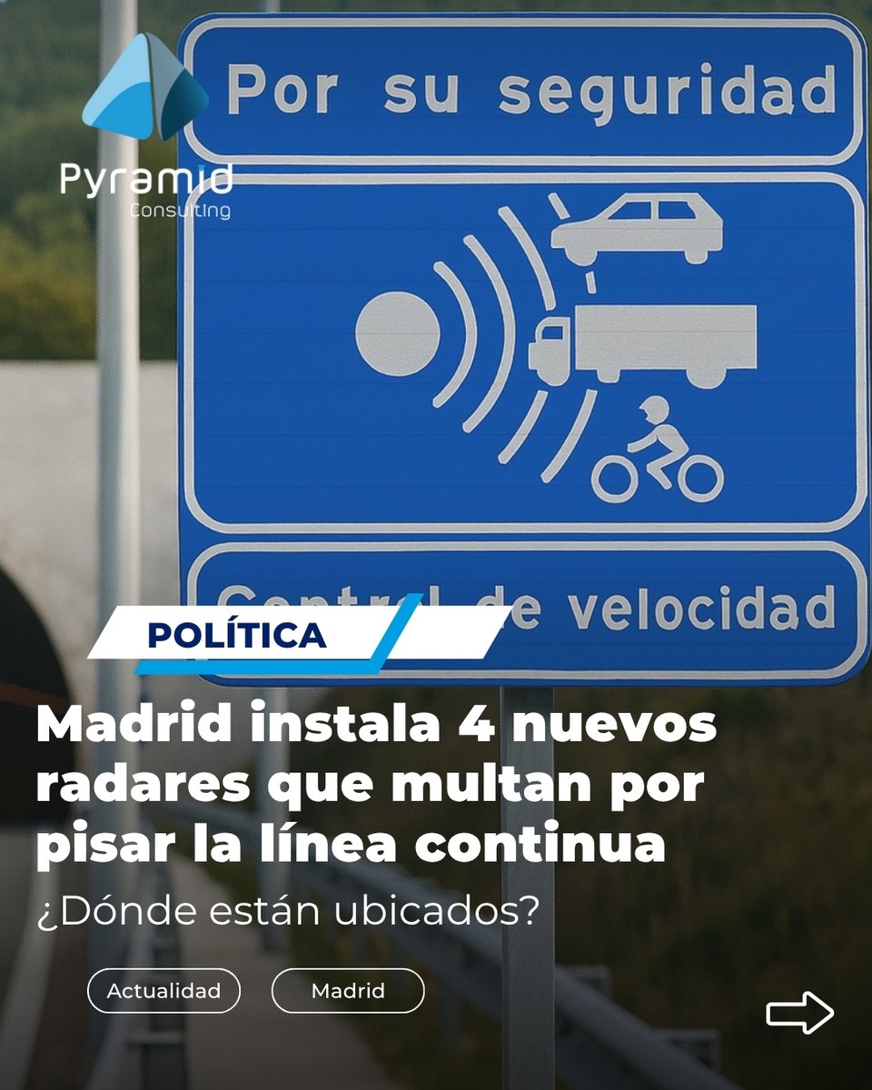 PyramidMultas's tweet image. 🚨 Nuevos radares en Madrid multan por pisar la línea continua.
📍 A-1 Alcobendas · A-2 Barajas · A-42 Getafe · A-6 Las Rozas
💶 200 € (sin puntos)
💡 Algunas multas pueden recurrirse.
😬 ¿Qué os parece esta nueva medida de la DGT?
#RadaresMadrid #MultasDGT #RecurrirMulta