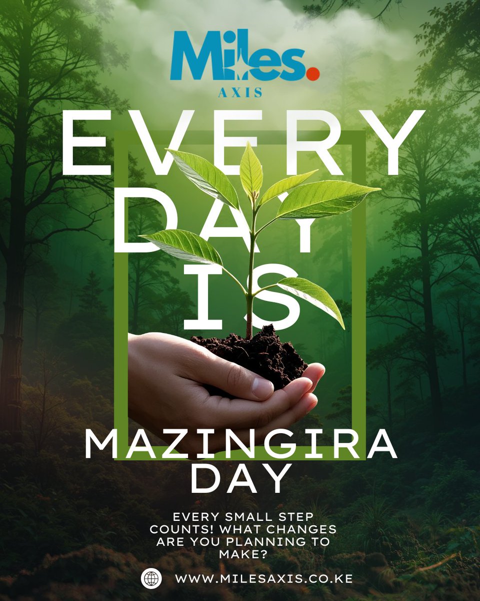 MilesAxis's tweet photo. 🌿 Happy Mazingira Day! Nature is our shared home — let’s protect it.

#MazingiraDay2025 #MilesAxis https://t.co/AsJ2frJagv
