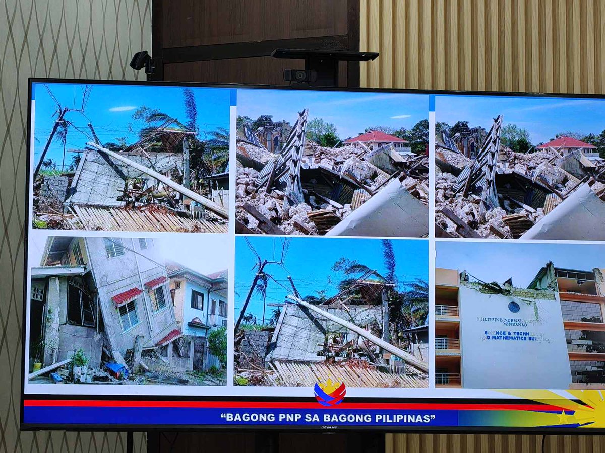 #MSNews | The Philippine National Police (PNP) issued a clarificatory statement regarding the photos released by the PNP-Public Information Office (PIO) showing alleged damages caused by the 7.6 magnitude earthquake that struck Davao Oriental on the morning of October 10.

In the