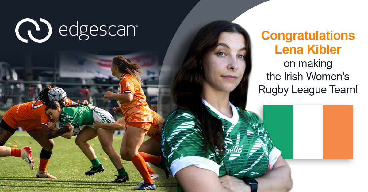 Edgescan (@edgescan) on Twitter photo Big news! Edgescan’s own Lena Kibler has been selected for the Irish international women’s Rugby League team heading to Toronto for the World Cup Qualifiers. Her dedication shines in both cybersecurity and sport — go Lena! Big news! Edgescan’s own Lena Kibler has been selected for the Irish international women’s Rugby League team heading to Toronto for the World Cup Qualifiers. Her dedication shines in both cybersecurity and sport — go Lena!