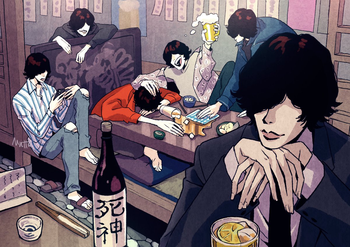 「死神MV5000万回再生 おめでとーございます #死神 #米津玄師」|むらたま(MUTTA)のイラスト