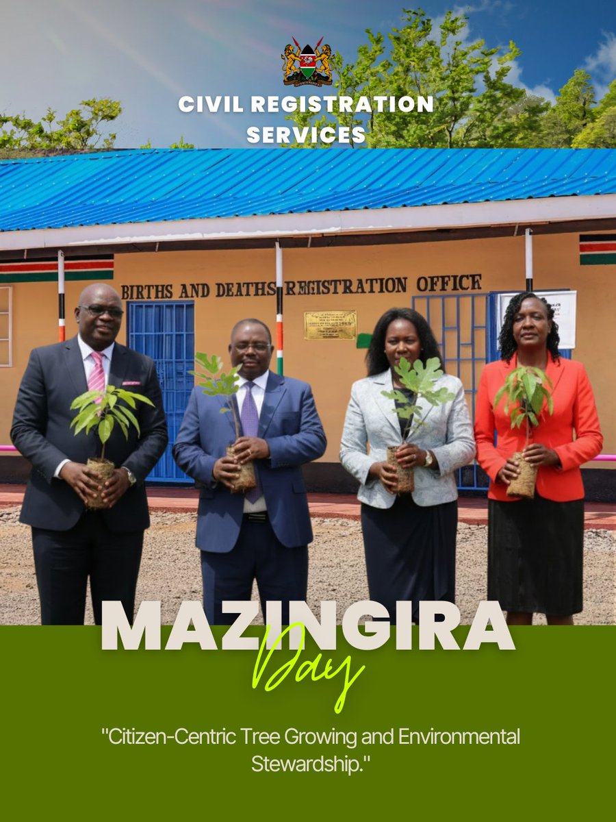 Happy Mazingira Day

“When we plant trees, we plant the seeds of peace and hope.” — Wangari Maathai
#MazingiraDay2025