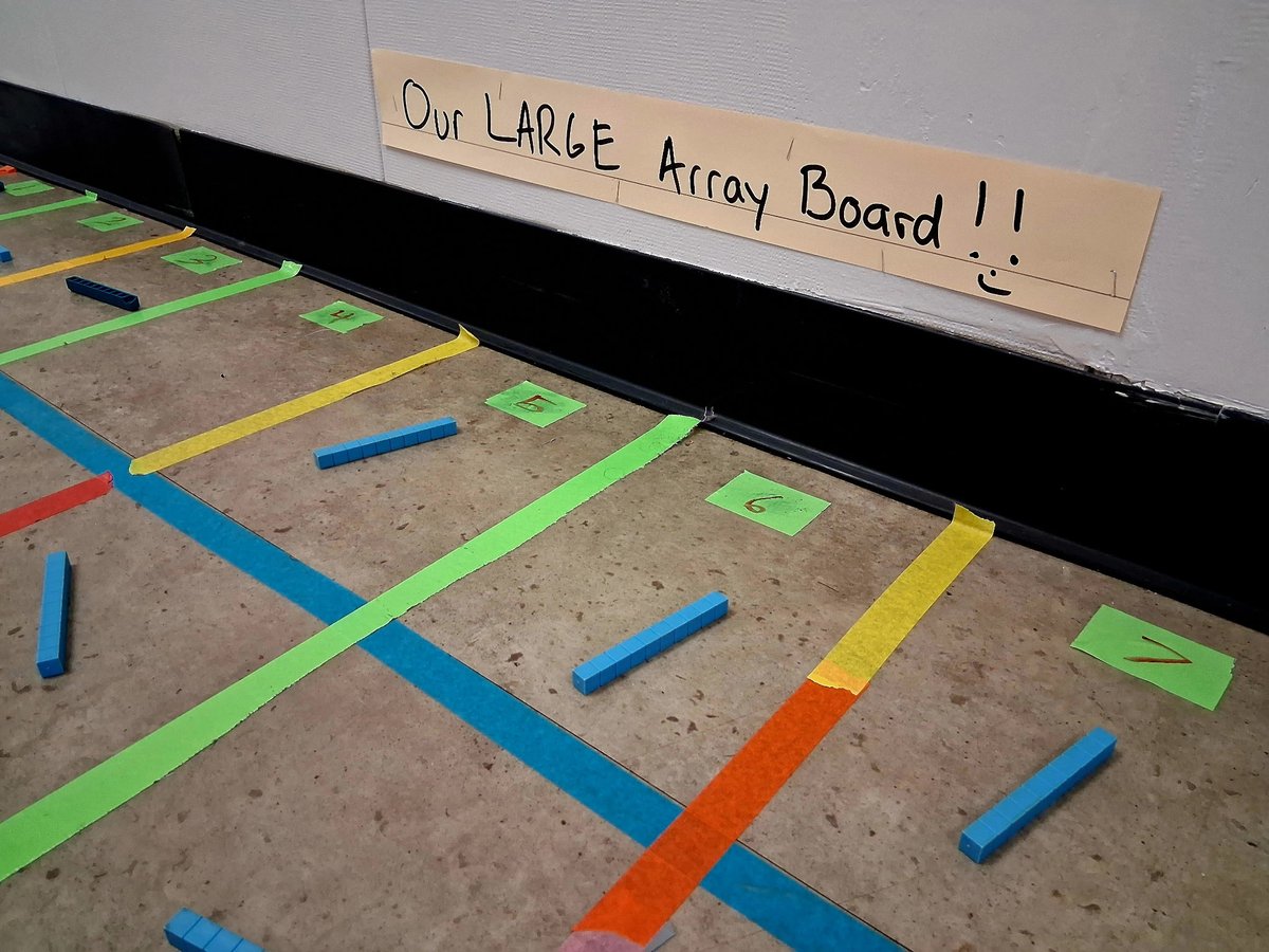 Mr. Tillman rolled out a life-sized blueprint of an array board, laying a strong foundation for his students to build their understanding. It was a joy to see our young builders fully engaged, constructing knowledge in a real and hands-on way. <a href="/idaford09/">IdaBLead</a> <a href="/FBISDSTEM/">Fort Bend ISD STEM</a>  <a href="/FBISDmath/">FBISD Math</a>
