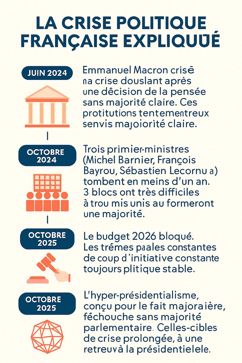 J’ai demandé à Copilot AI de me faire un résumé de la crise politique française pour essayer de comprendre.
C’est tellement compliqué que l’AI en est incapable et écrit n’importe quoi…. C’est dire !