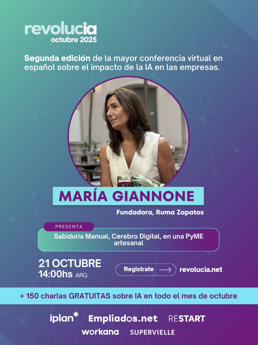 Estaremos en <a href="/revolucianet/">Revolucia</a> felices de ser parte, gracias x esta posibilidad de contar nuestra historia. <a href="/MariaGiannone_/">Maria Giannone</a>