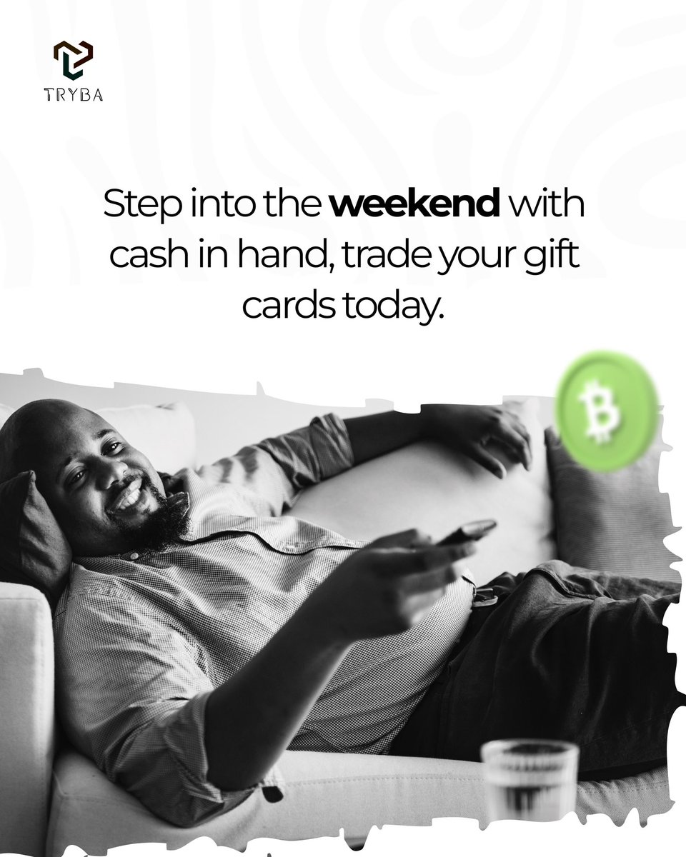 trybagc's tweet image. Fridays are for cash outs 
Trade your gift cards with Tryba and start your weekend right!