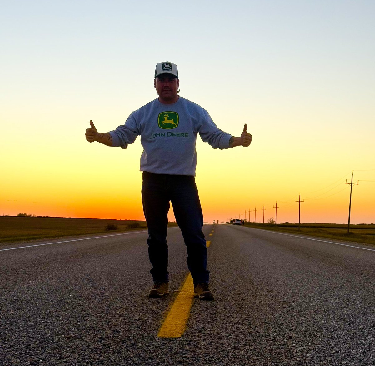 Sunset in Manitoba…