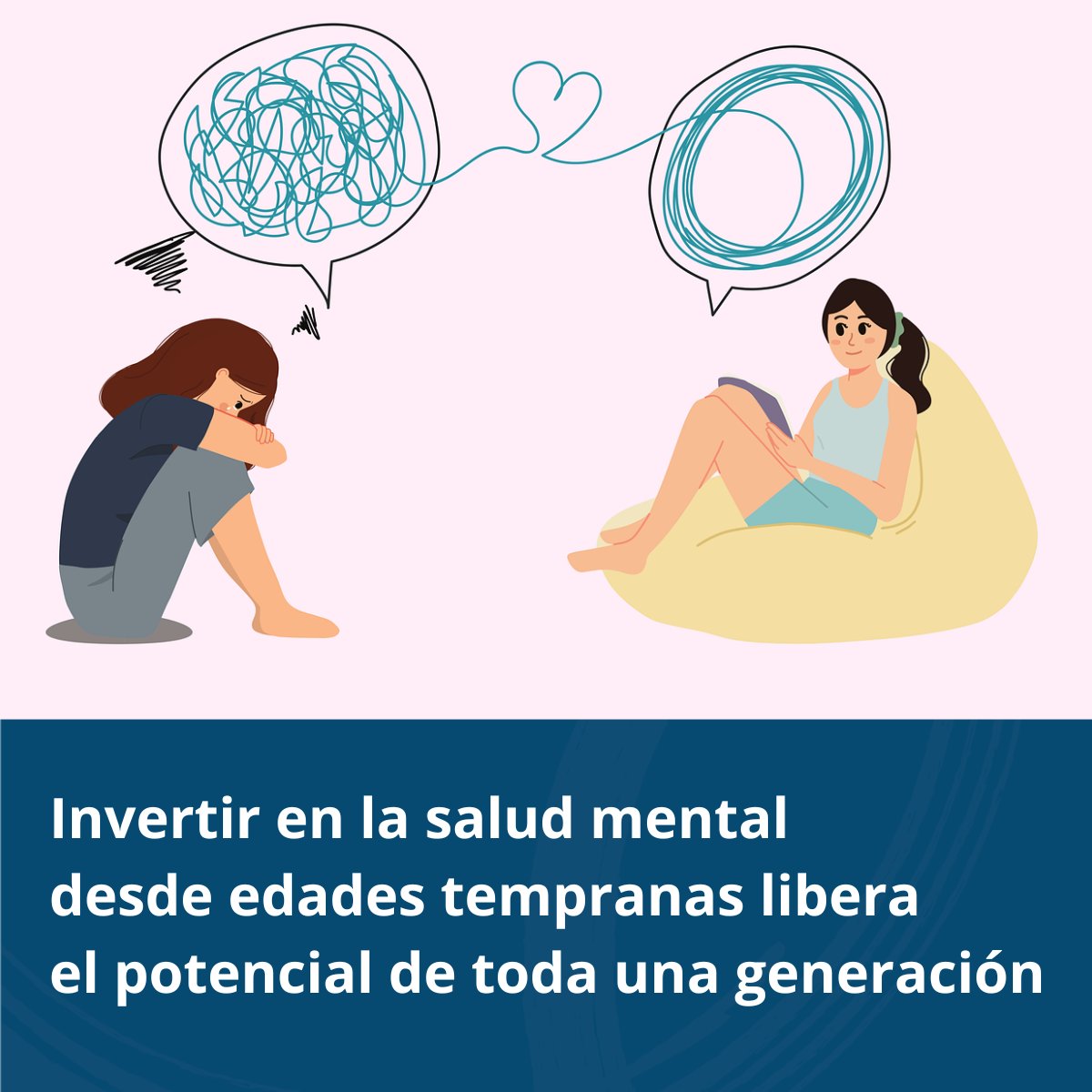 Jóvenes sanos aprenden mejor y acceden a empleos de calidad, que impulsan el desarrollo de toda América Latina y el Caribe. Entérate más sobre este tema en el Día Mundial de la #SaludMental: wrld.bg/MyJ350X9v34
