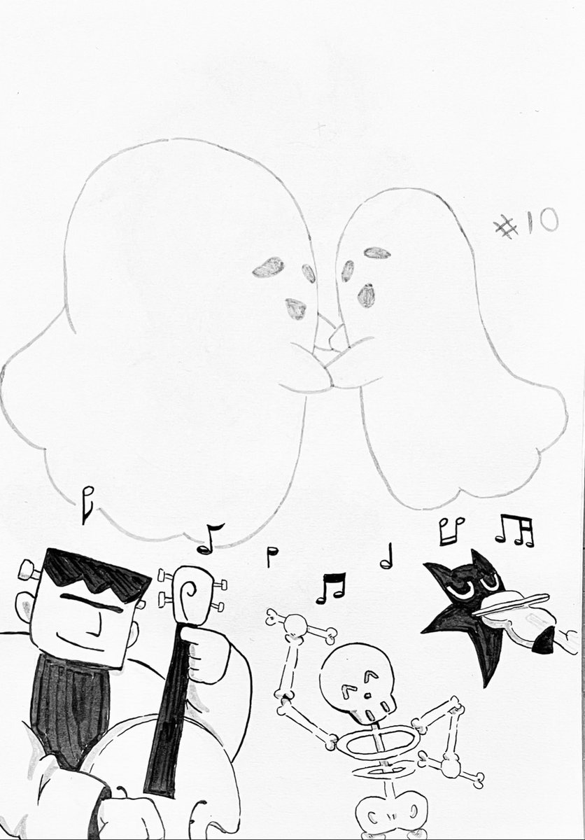 Drawtober Day 10:

Ghost Waltz