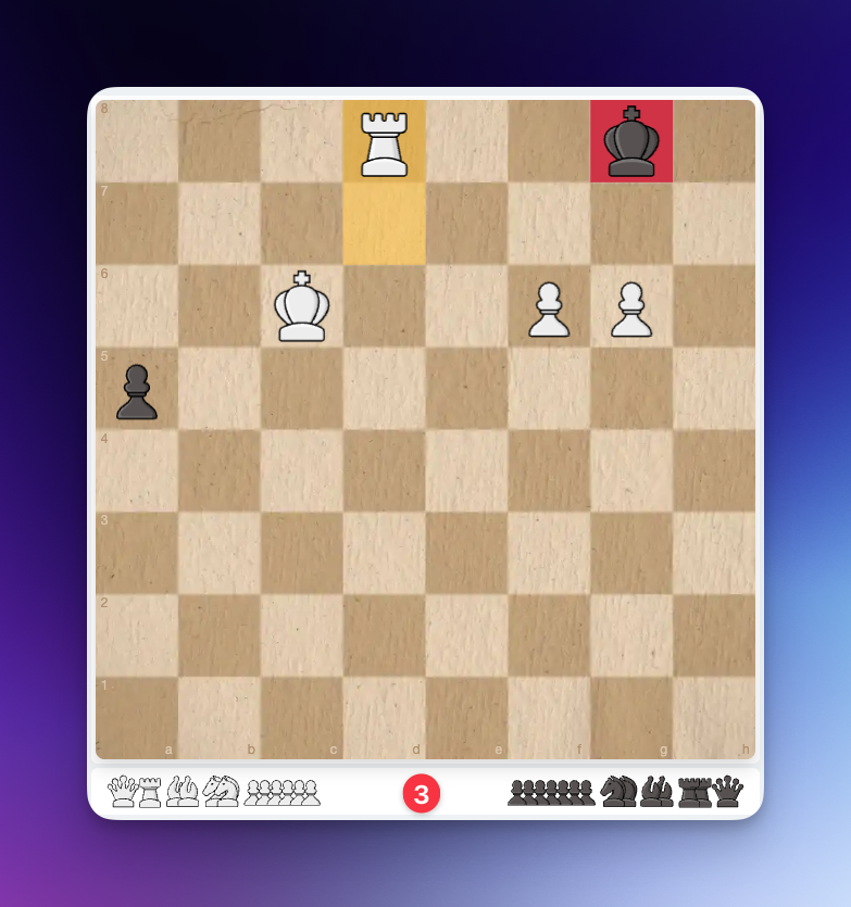 RedHotPawn's tweet image. We changed the way the captured pieces appear during the new update, but it is always possible to keep it the way it was before - the classic RHP style. #chess 

1 ) Open Board Options (Img 1) 

2 ) Toggle OFF Compact Captured Material. (Img 1) 

3) Compact - more board on your…