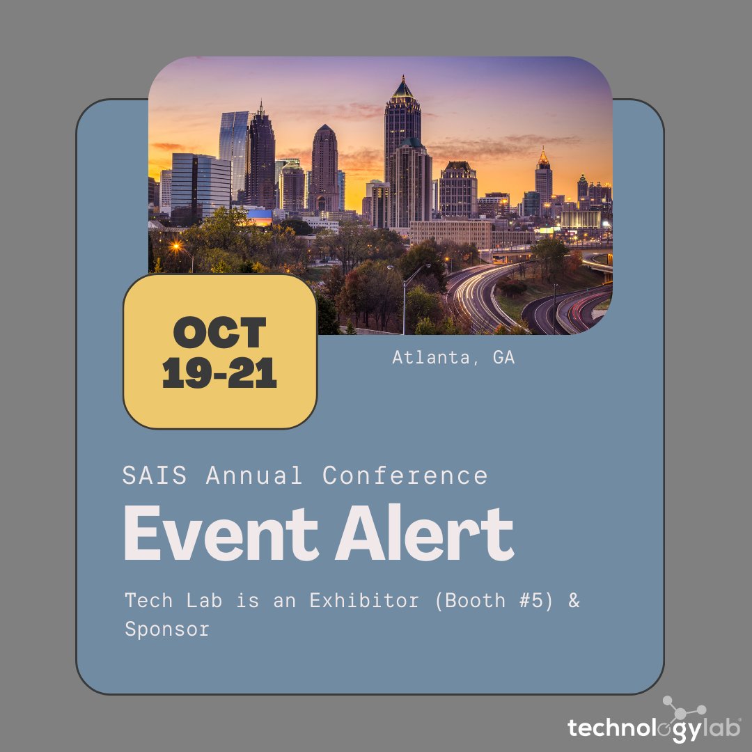 TechnologyLabIT's tweet image. Let's connect at Booth #5! Get event details here: account.sais.org/events/25ac
#SAISAnnualConference #IndependentSchools #PrivateSchoolTech #EdTech #TechnologyLab #AtlantaGA #Conference
