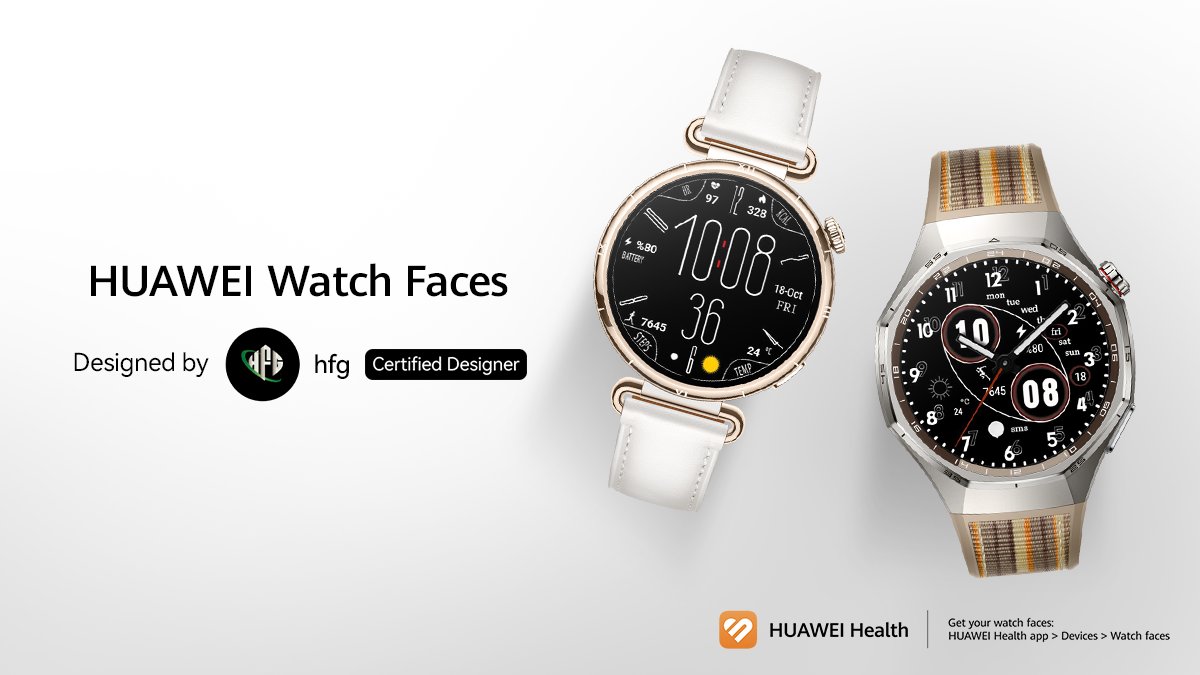 Meet hfg, a Huawei Watch Face designer who blends analog elegance with digital innovation 🎨⌚
His colorful, versatile designs fit every lifestyle — from sports to business to daily life 🌍
Download Huawei Health to explore all watch faces: consumer.huawei.com/en/mobileservi…
#HUAWEIWatchGT6