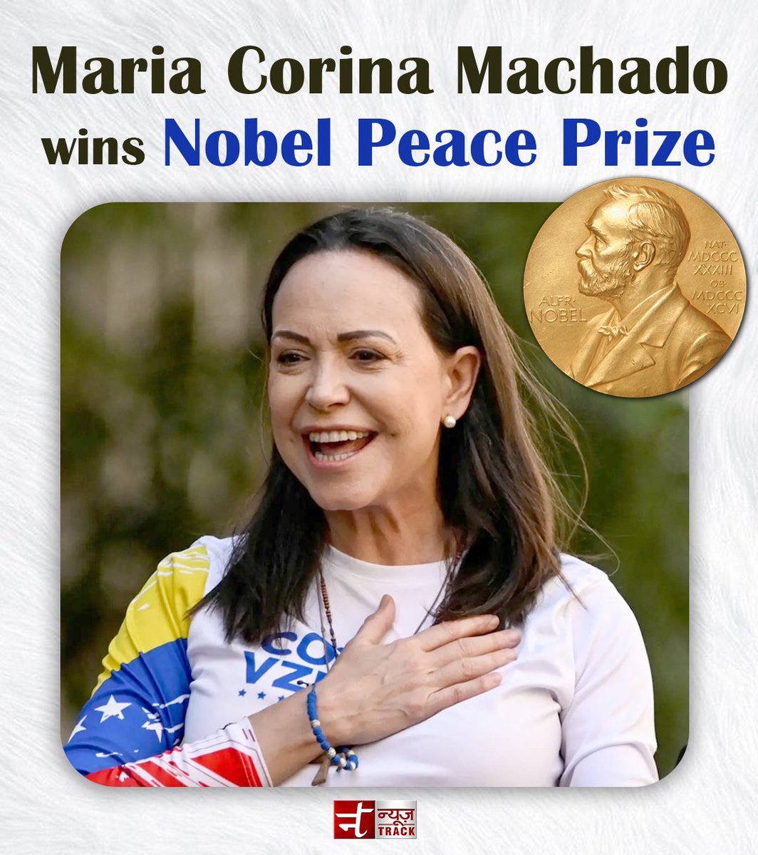 goyalpp's tweet image. 🏅 The ‘Iron Lady’ of #Venezuela, #MariaCorinaMachado, wins the 2025 #NobelPeacePrize for her fearless fight to restore democracy 🇻🇪

Even in hiding, she never gave up. Her courage inspires millions to stand for freedom ✊🌍
#Democracy #Inspiration