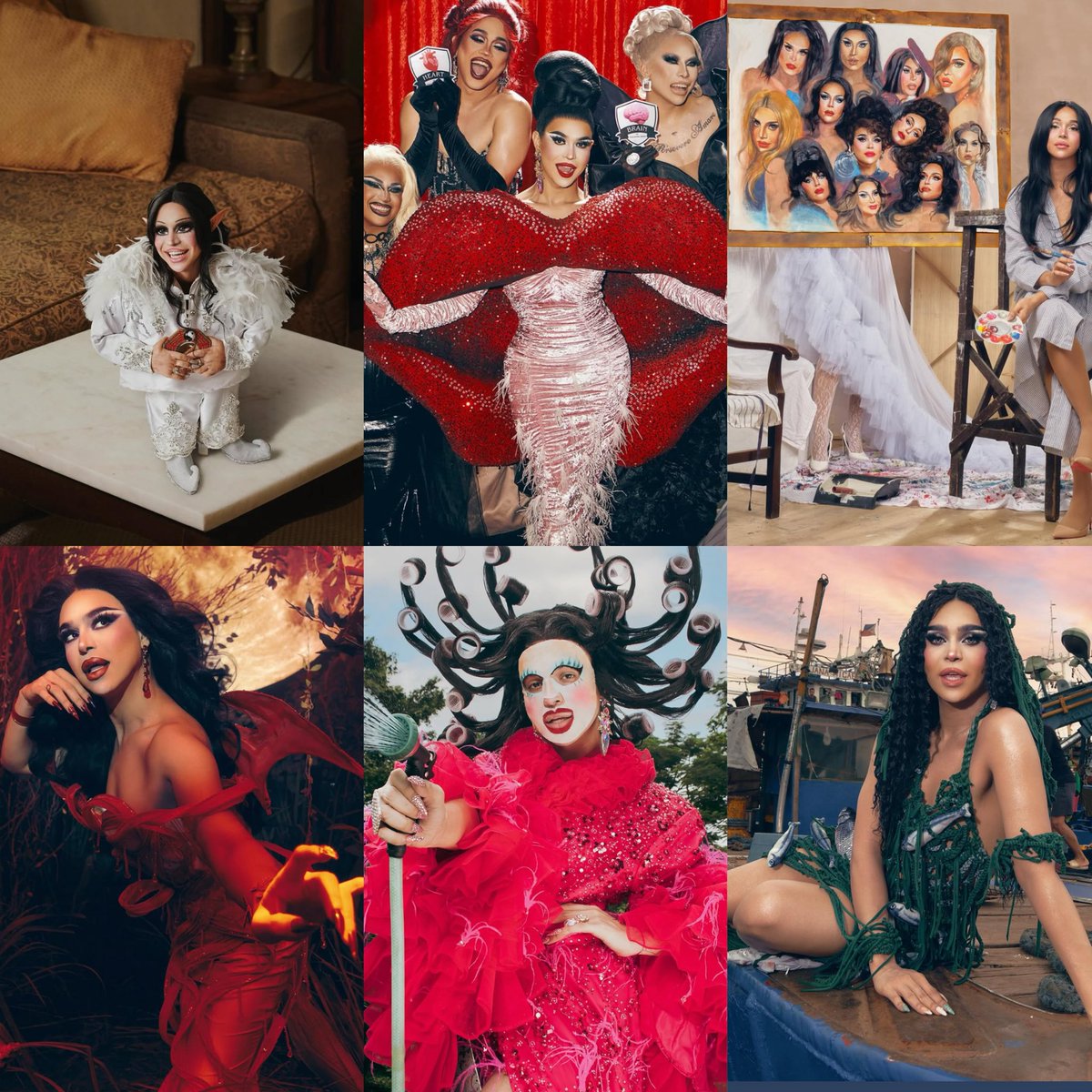 jujurelaxx's tweet image. It's about damn time to crown a campy queen with ICONIC looks. CROWN HER 👑🩵 #TeamViñasDeluxe