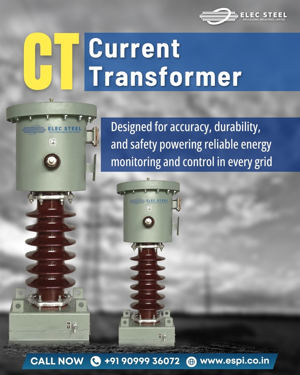 espilimited's tweet image. ⚡ Precision that powers progress!
Our CT – Current Transformer ensures reliable energy monitoring, durability &amp;amp; safety for modern power grids.
Discover the engineering that drives performance 
🔗 espi.co.in

#CurrentTransformer #EnergyInnovation #PowerGrid