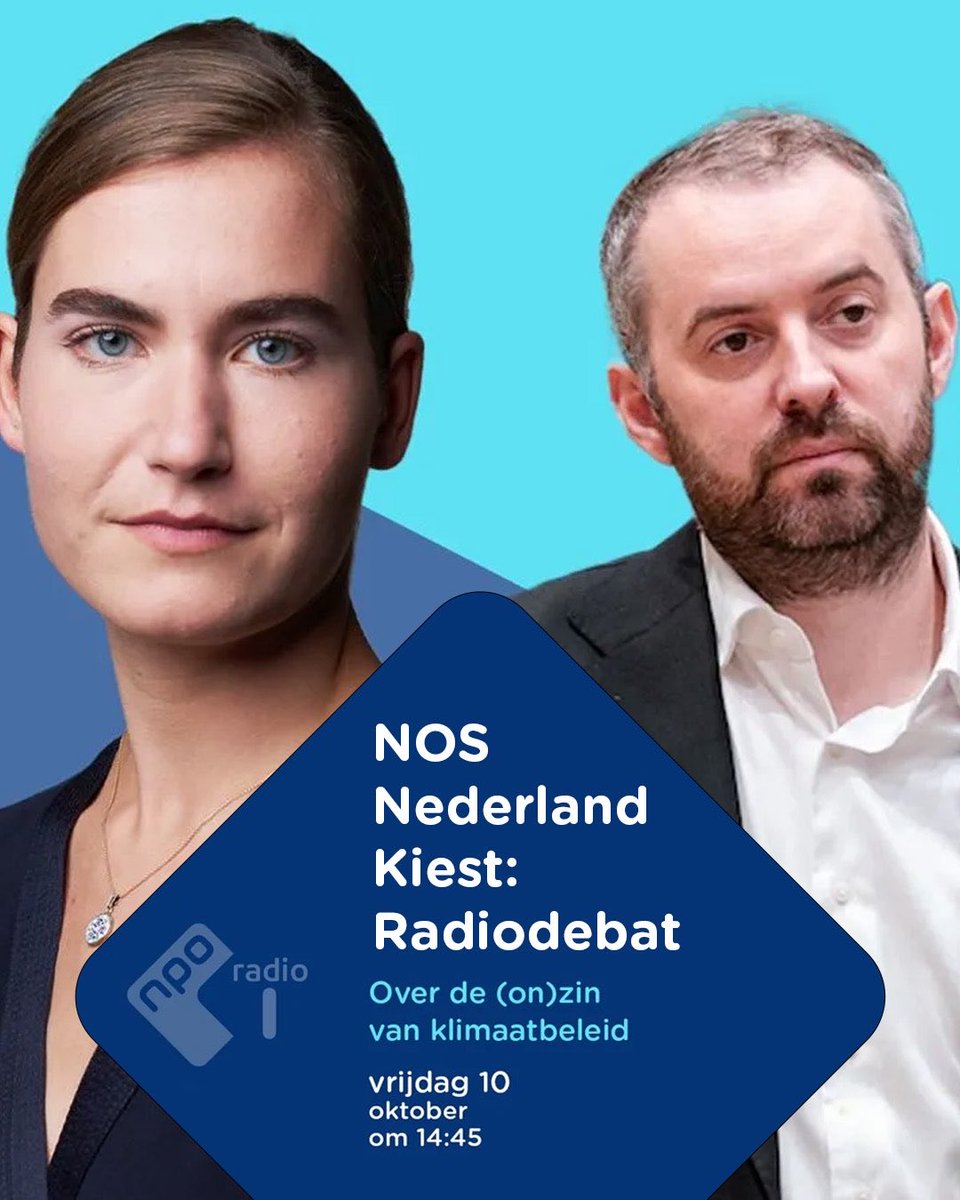 lidewij_devos's tweet image. Om 14:45 ga ik met @jimmydijk in debat over het klimaatbeleid. NOS Nederland kiest: het Radiodebat, op NPO radio 1!