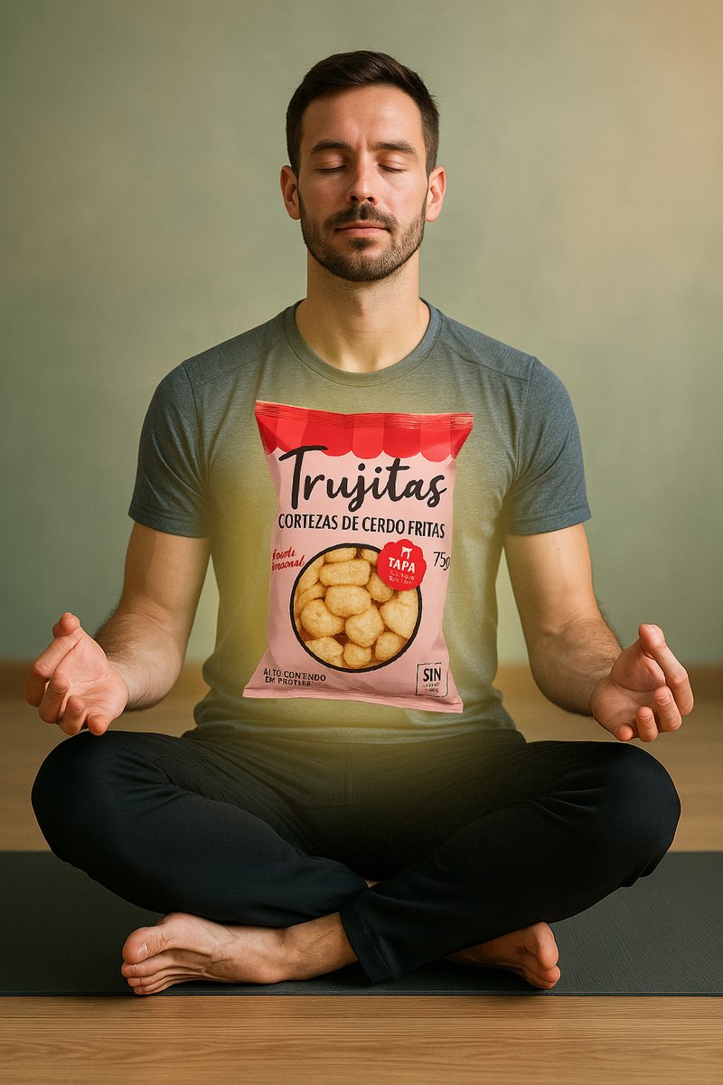 Mindfulness no es cerrar los ojos.
Es abrir una bolsa de Tapa.
#CrunchMindfulness #MeditaciónReal #SinCrunchNoHaySnack