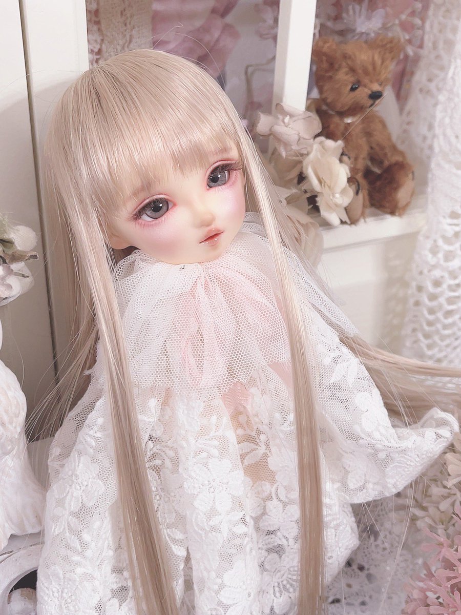 ストレートヘアもかわいい