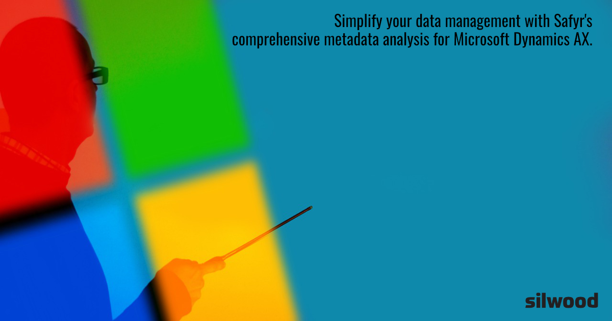 Silwood_Safyr's tweet image. Simplify your data management with Safyr's comprehensive metadata analysis for Microsoft Dynamics AX. #MicrosoftDynamics #Safyr ow.ly/9T4350WI8YW
