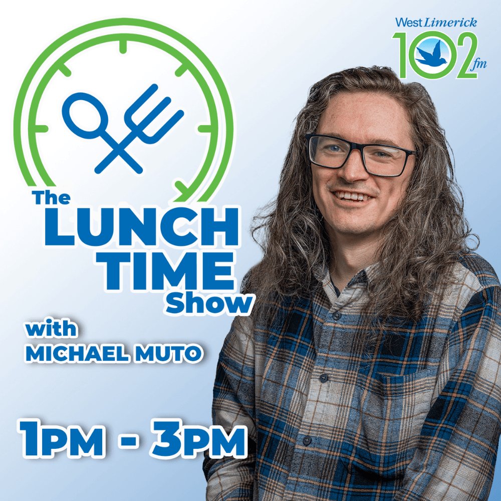 🥪🎶 Take a break with 𝗠𝗶𝗰𝗵𝗮𝗲𝗹 𝗠𝘂𝘁𝗼 on the 𝗟𝘂𝗻𝗰𝗵𝘁𝗶𝗺𝗲 𝗦𝗵𝗼𝘄 – today at 𝟭𝗽𝗺 on 𝗪𝗲𝘀𝘁 𝗟𝗶𝗺𝗲𝗿𝗶𝗰𝗸 𝟭𝟬𝟮𝗙𝗠! Music, chat &amp; updates to brighten your afternoon.
📻 Listen live 👉 westlimerick102fm.ie
#WestLimerick102FM #LunchtimeShow #Radio